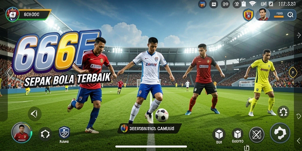 Tampilkan gameplay seru dari 666F dalam pertandingan sepak bola.
