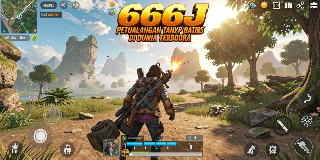 Gameplay <strong>666J</strong> yang penuh petualangan di dunia terbuka.