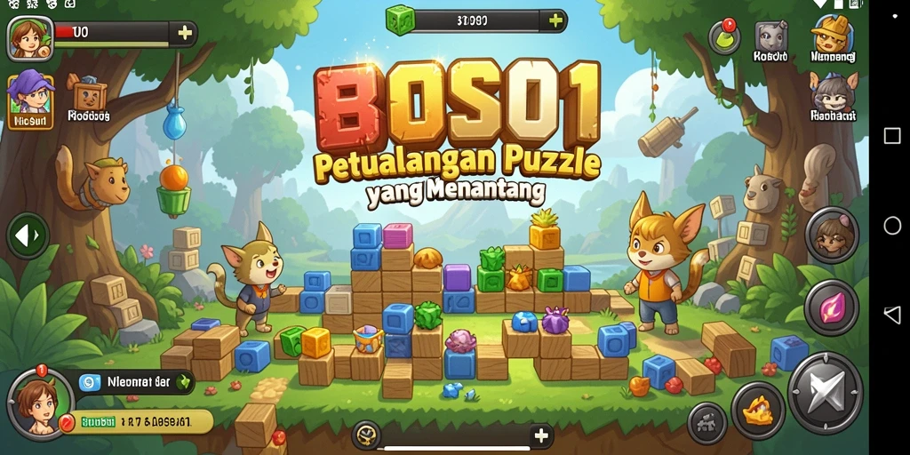 Tangkapan layar yang menampilkan gameplay seru dan tantangan di BOS01.