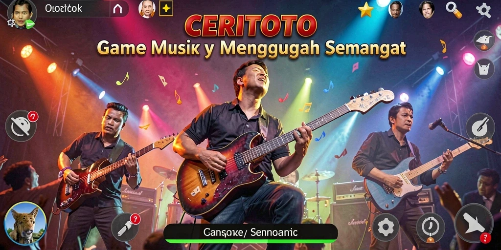 Screenshot gameplay CERITOTO menampilkan pengalaman musik yang menyenangkan.