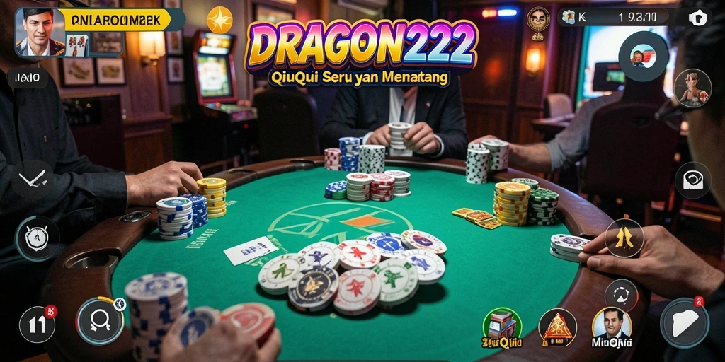 Screenshot gameplay QiuQiu DRAGON222 yang menarik dan mendebarkan.