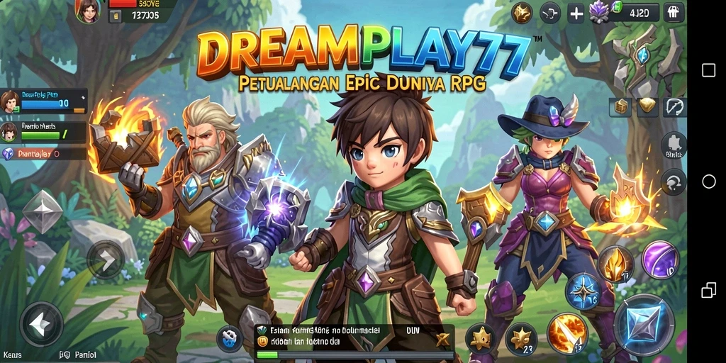 Tampilan gameplay RPG yang mendebarkan dan penuh aksi.