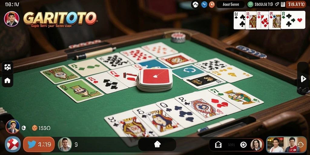 Screenshot GARITOTO menampilkan momen seru permainan Gaple.