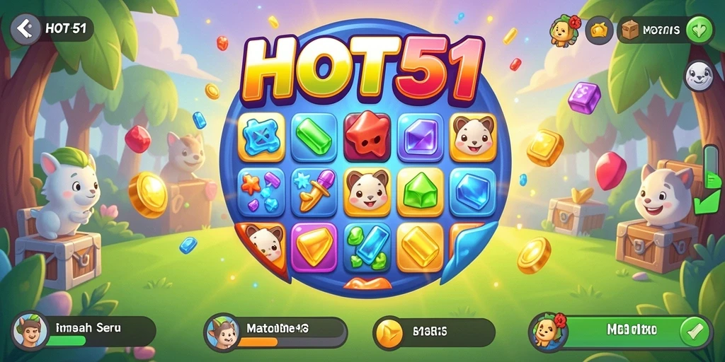 Tampilan menarik dari gameplay HOT51 yang mengasyikkan.