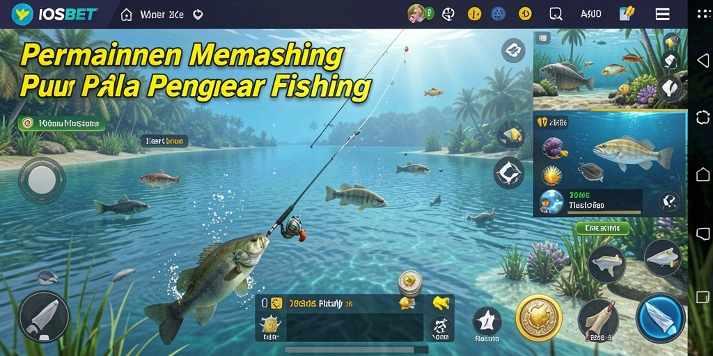 Tampilan gameplay IOSBET dengan aksi memancing yang seru dan menyenangkan.