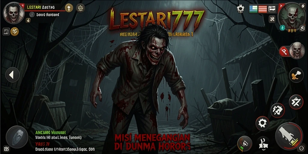 Tampilan gameplay LESTARI777 yang mencekam dan penuh ketegangan.