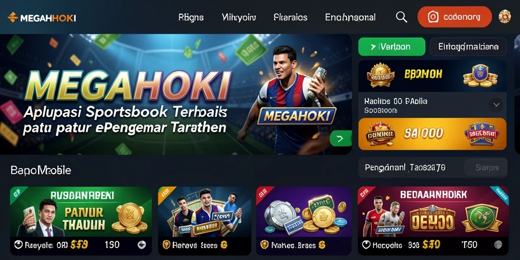 Tampilan utama gameplay MEGAHOKI yang seru dan menarik.