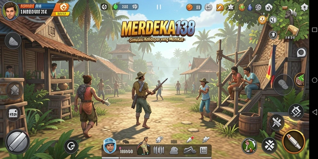 Tampilkan gameplay menarik dalam MERDEKA138 dengan grafik memukau.