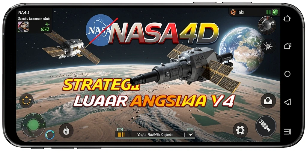 Screenshot gameplay NASA4D menampilkan aksi strategis luar angkasa yang mendebarkan.
