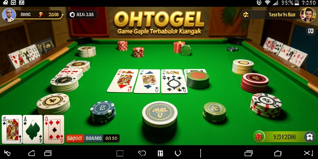 Gameplay seru OHTOGEL dengan teman-teman dalam permainan Gaple.