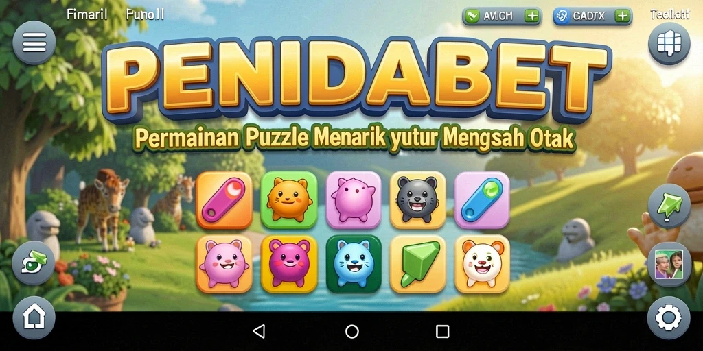 Tampilan gameplay <strong>PENIDABET</strong> yang penuh warna dan menantang.