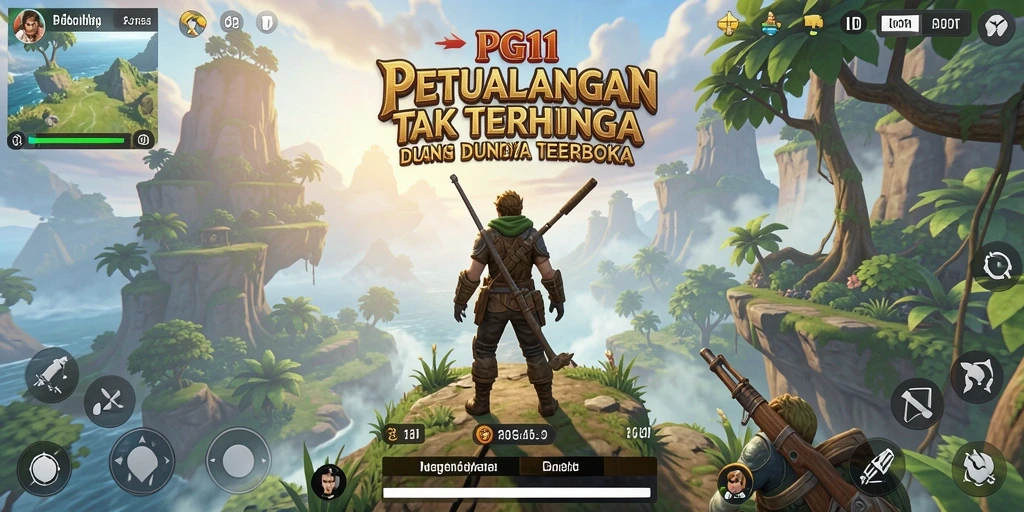 Tampilan gameplay PG11 yang memukau dalam dunia terbuka.