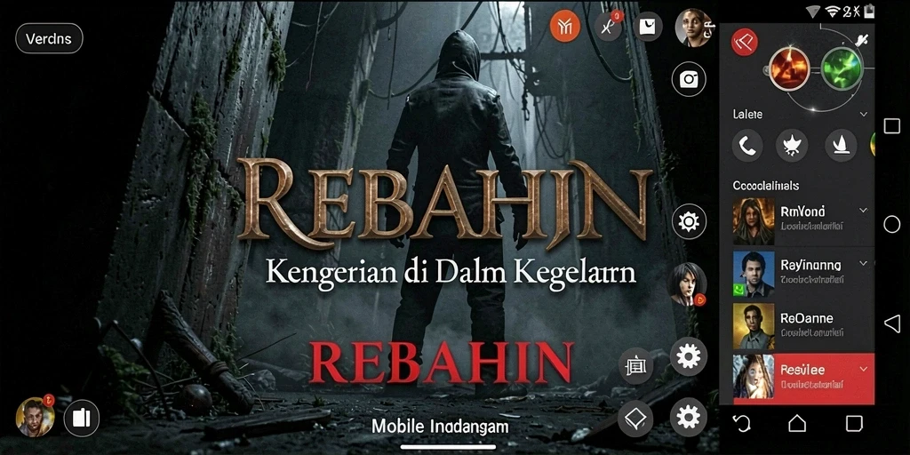 Screenshot menampilkan pengalaman gameplay horor yang mendebarkan.