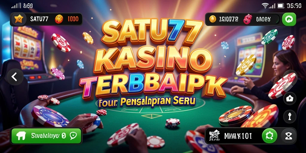 Tampilan gameplay kasino SATU77 yang menarik dan mendebarkan.