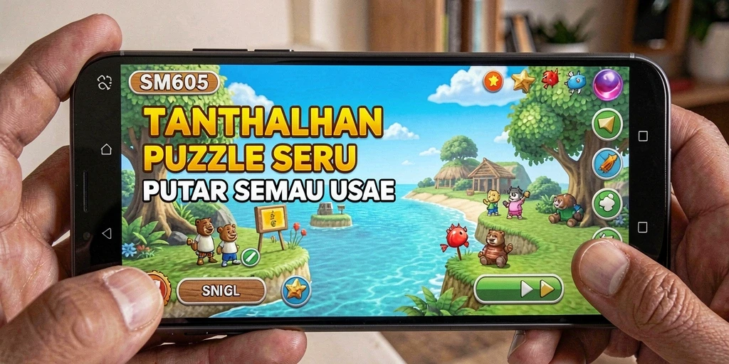 Tampilan gameplay SM605 yang menantang dan menyenangkan.