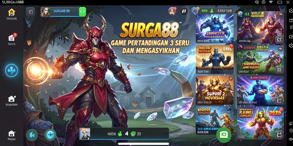 Tampilan gameplay <strong>SURGA88</strong> yang seru dan penuh warna.