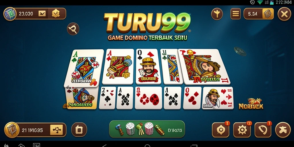 Tampilan gameplay TURU99 dengan suasana seru dan animasi menarik.