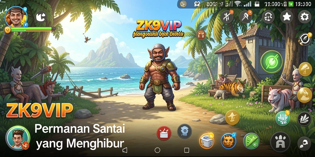 Gameplay seru ZK9VIP dengan tampilan visual yang menawan.